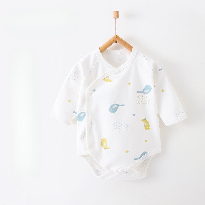 100% Cotton Long Sleeve Bodysuit – Blue Bird blue bird 0-3 M