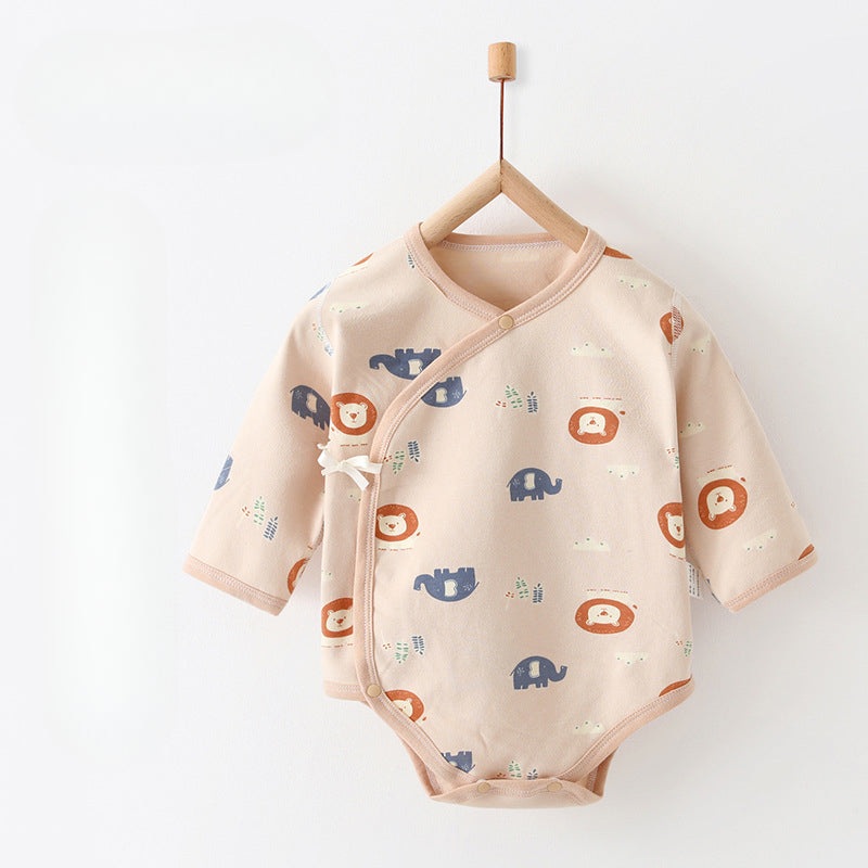 100% Cotton Long Sleeve Bodysuit – Elephant Elephant 0-3 M