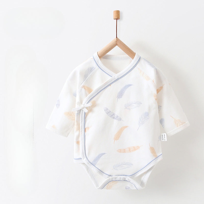 100% Cotton Long Sleeve Bodysuit – Feather Feather 0-3 M