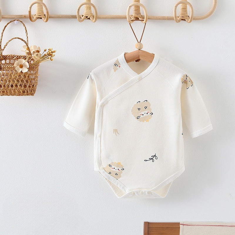 100% Cotton Long Sleeve Bodysuit – Sheep Sheep 0-3 M