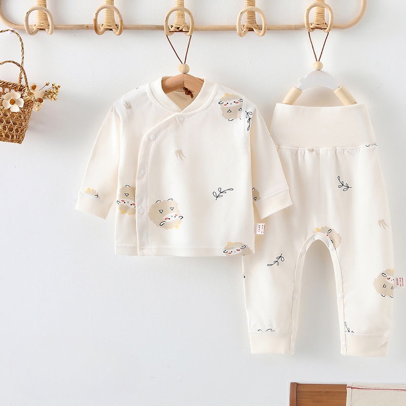 100% Cotton Long Sleeve Long Sleeve Top & Pants Set- Sheep Sheep 0-3 M