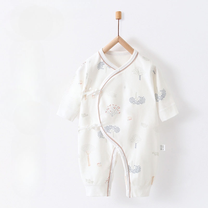 100% Cotton Long Sleeve Romper – Rhinoceros Rhinoceros NB