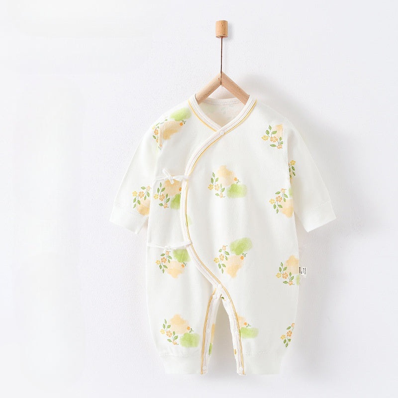 100% Cotton Long Sleeve Romper – Spring Spring NB