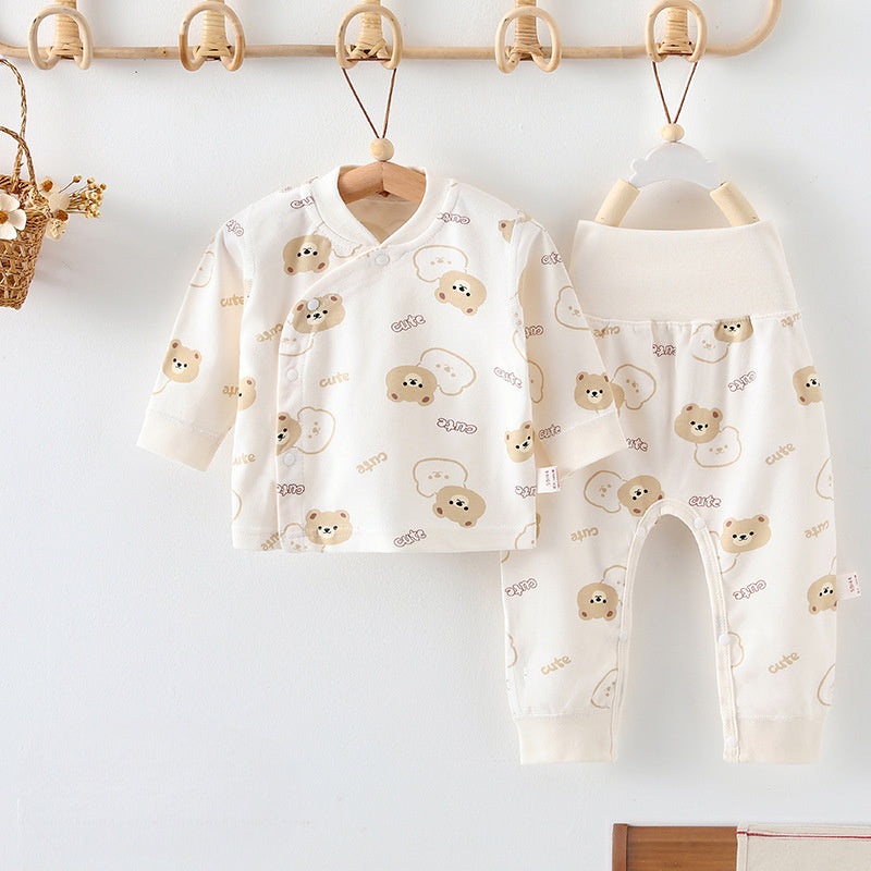100% Cotton Long Sleeve Top & Pants Set-Teddy Bear Teddy Bear 0-3 M