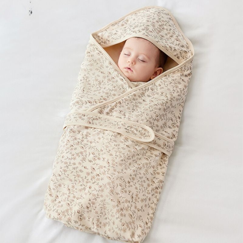 100% Cotton Swaddle Blanket – Flowers Flower