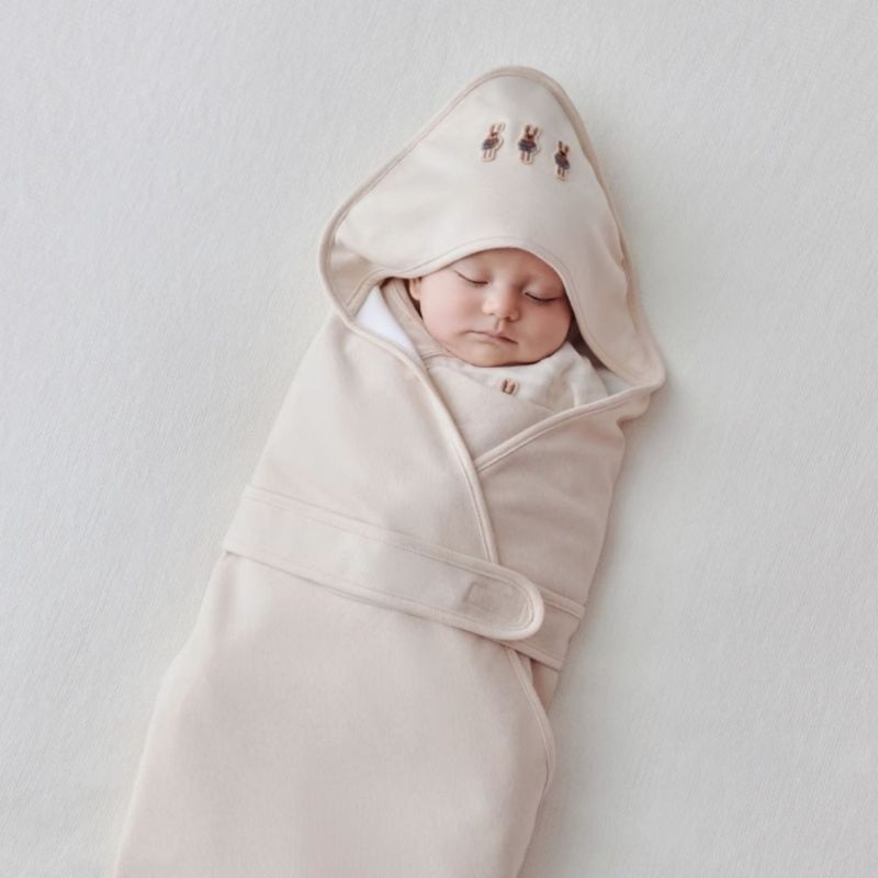 100% Cotton Swaddle Blanket – Light Brown Light Brown