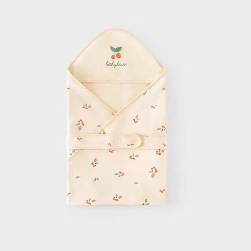 100% Organic Cotton Swaddle Blanket – Cherry