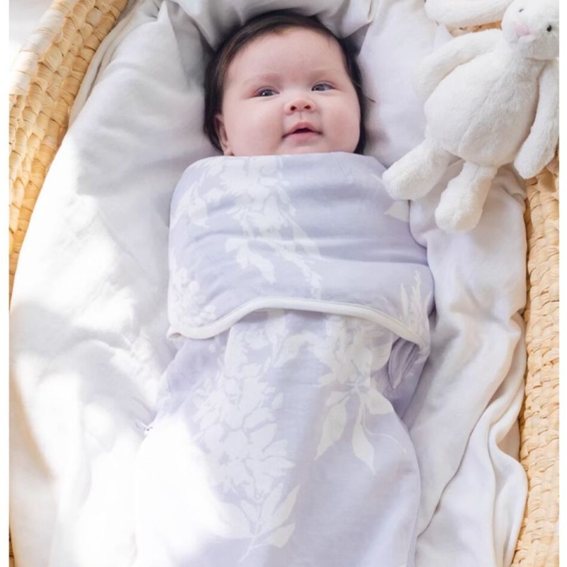 Organic Cotton Muslin Sleep Sack –  Flowers Flowers NB-3 M