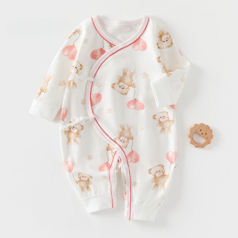 100% Cotton Long Sleeve Kimono Romper – Bear & Heart Bear & Heart NB