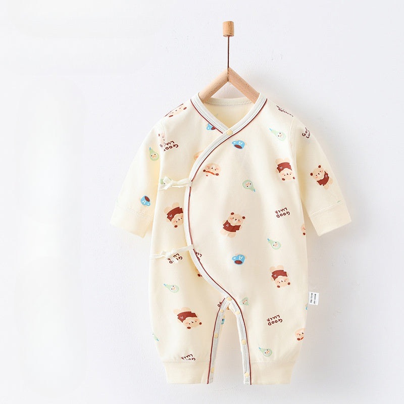 100% Cotton Long Sleeve Romper – Little Bear Little Bear NB