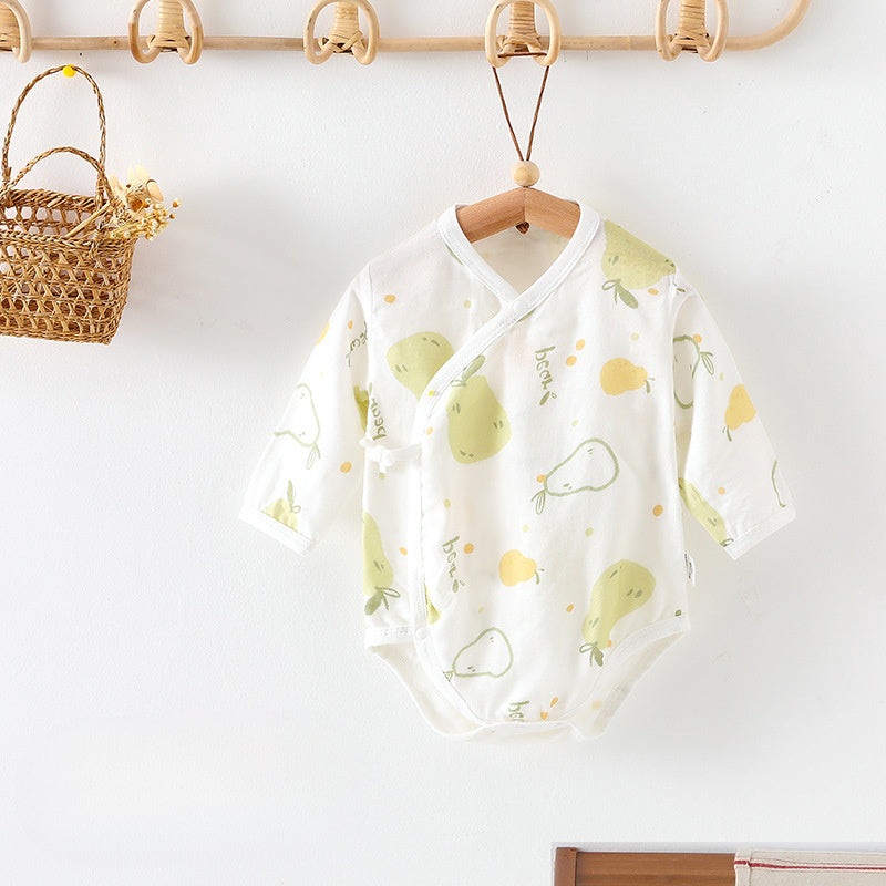 Cotton & Bamboo Muslin Long Sleeve Bodysuit – Sweet Pear Sweet Pear 3-6 M