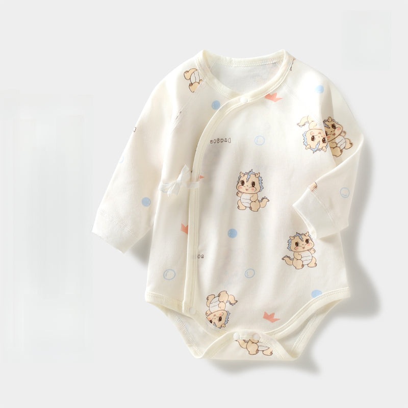 100% Cotton Long Sleeve Kimono Bodysuit – Cute Dragon Cute Dragon 0-3 M