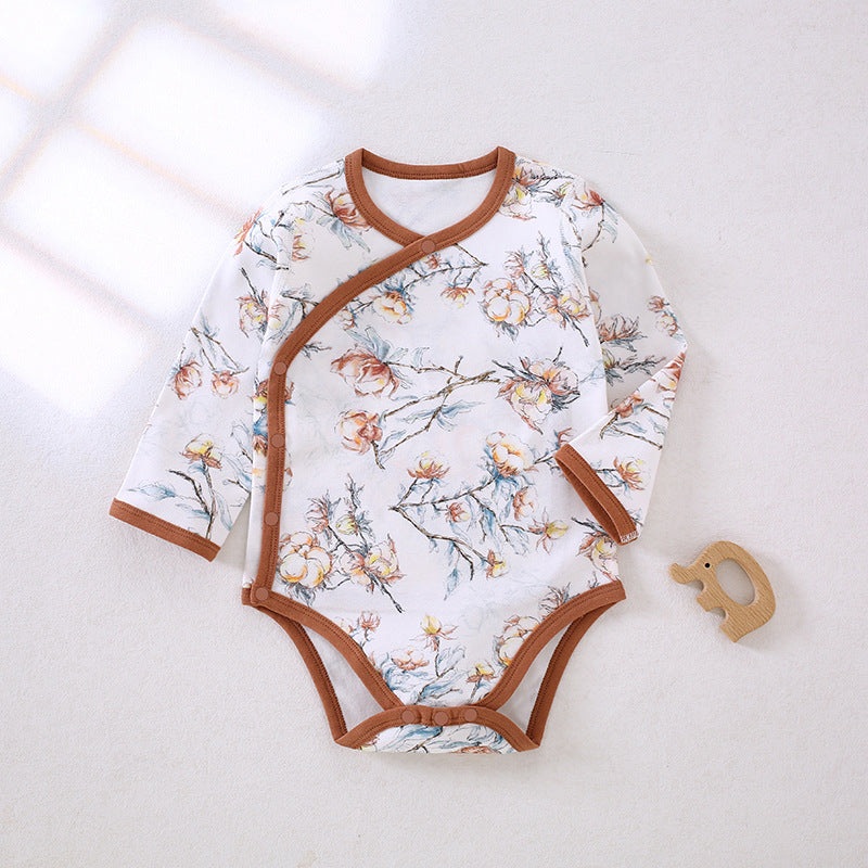 100% Cotton Long Sleeve Side-Snap Bodysuit – Cotton Cotton 0-3 M