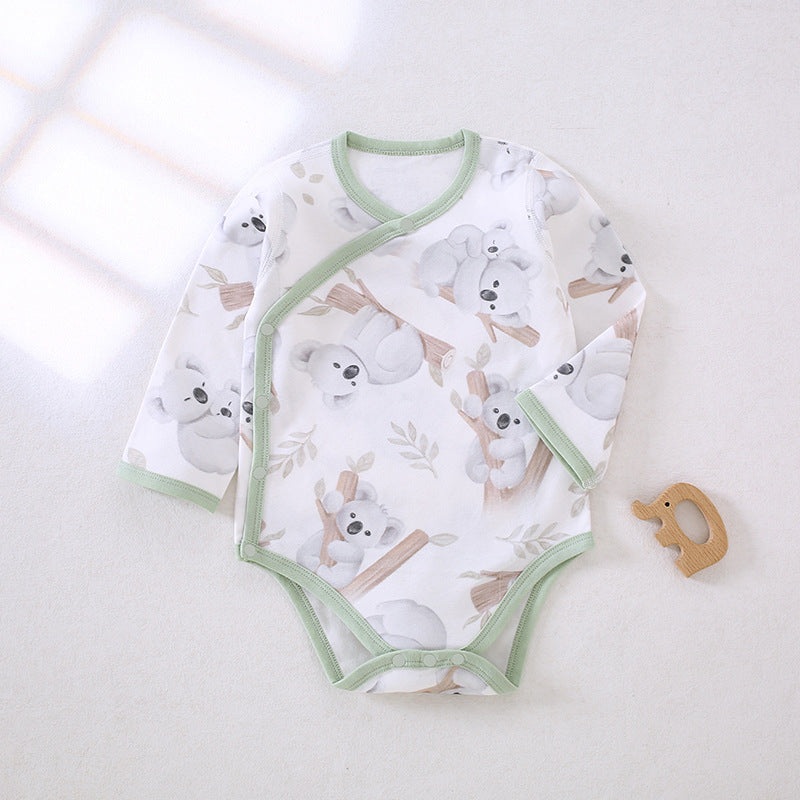 100% Cotton Long Sleeve Side-Snap Bodysuit – Cute Koala Cute Koala 0-3 M