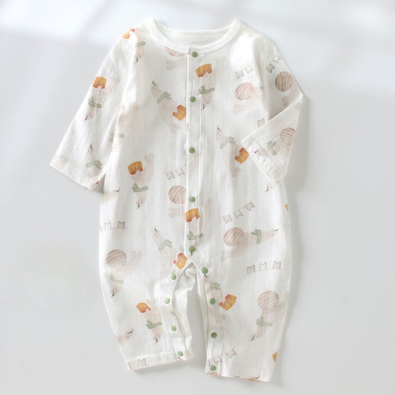 100% Cotton Long Sleeve Snap-Up Romper – Sea Lion Sea Lion 3-6 M