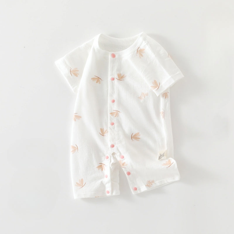 100% Cotton Short Sleeve Romper – Pink Dragonfly Pink Dragonfly 3-6 M