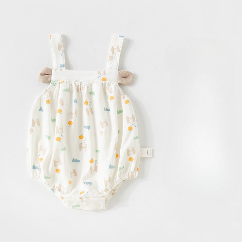 100% Cotton Sleeveless Bodysuit – Beige Elephant Beige Elephant 3-6 M