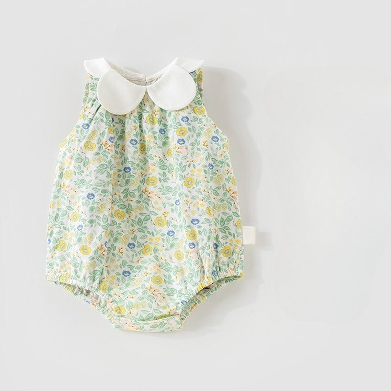 100% Cotton Sleeveless Bodysuit – Green Spring Garden Green Spring Garden 0-3 M