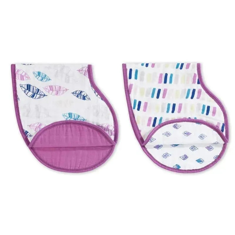 Aden + Anais 2Pk Classic Burpy Bibs, Wink