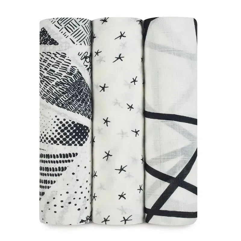 Aden + Anais 3 Pack Bamboo Swaddles, Midnigth