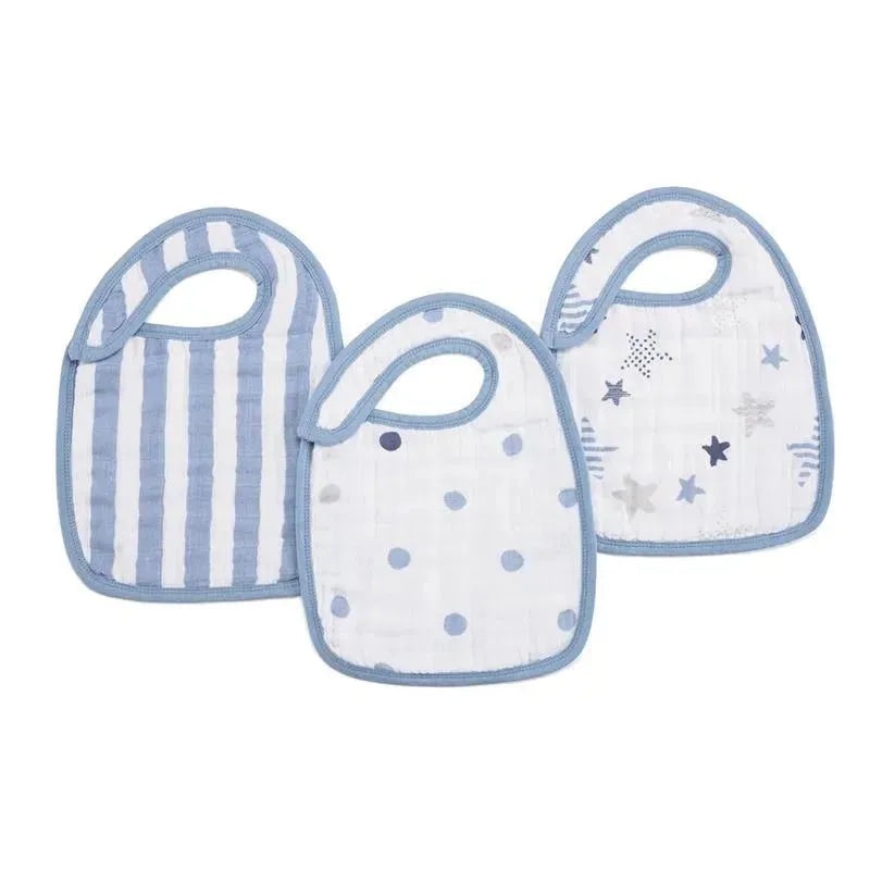 Aden + Anais 3Pk Classic Snap Bibs, Rock Star
