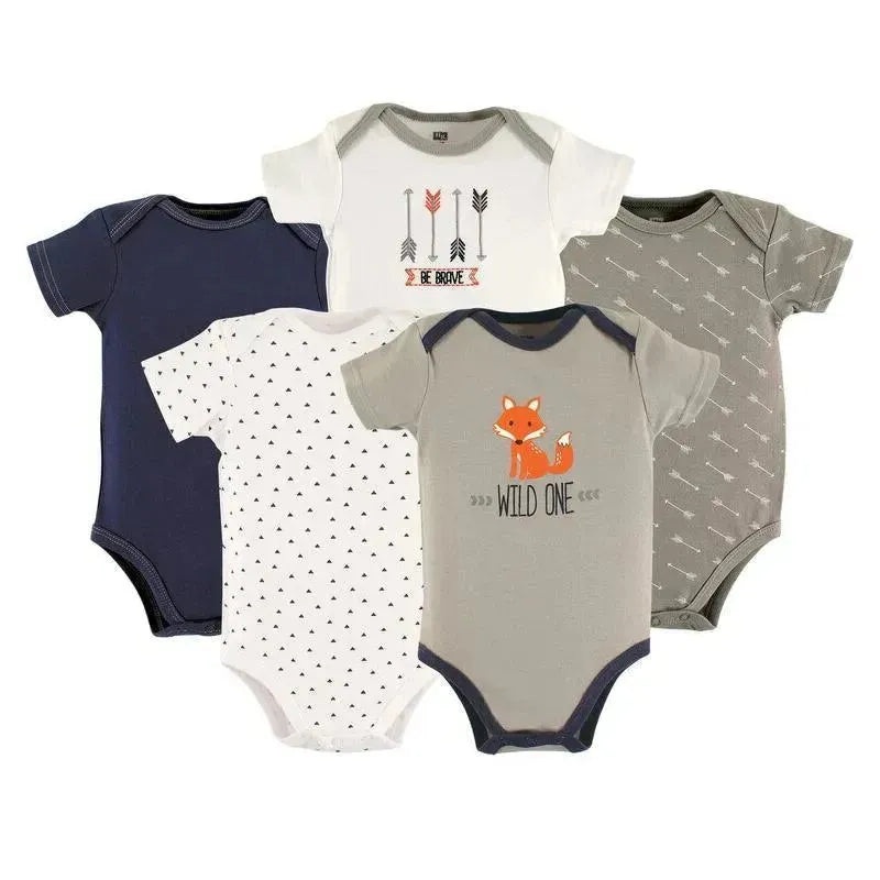 Baby Vision Hudson Baby 5-Pack Boys Bodysuit – Wild One 0-3M