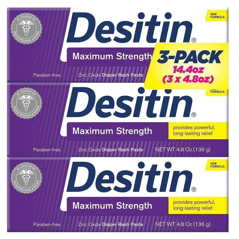 Desitin Maximum Strength Diaper Rash Paste 3 PK of 4.8OZ