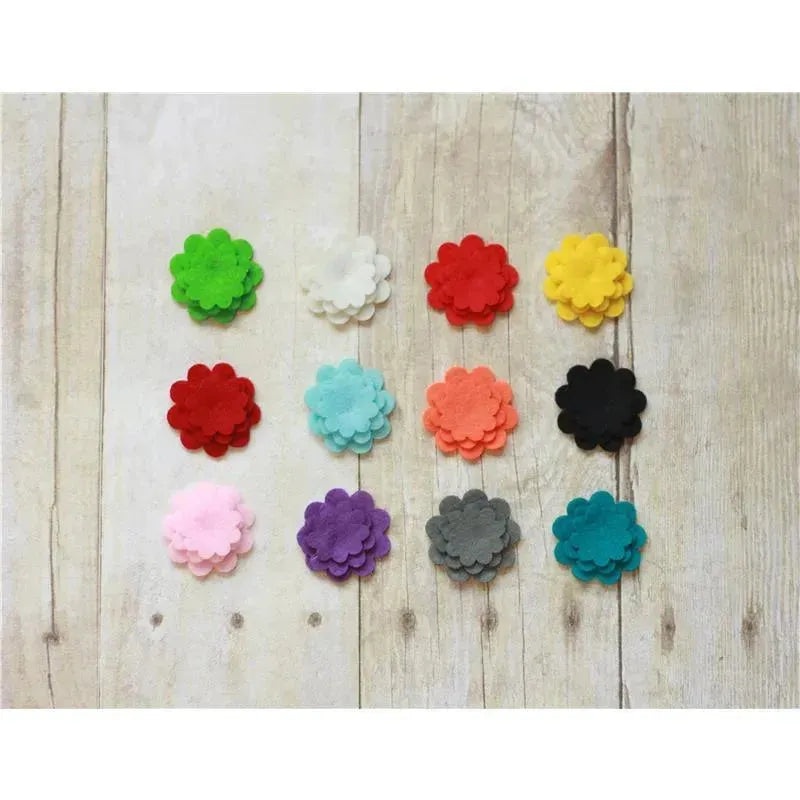Girlie Glue Felt Flower Accessories 3-Pack, Assorted Colors