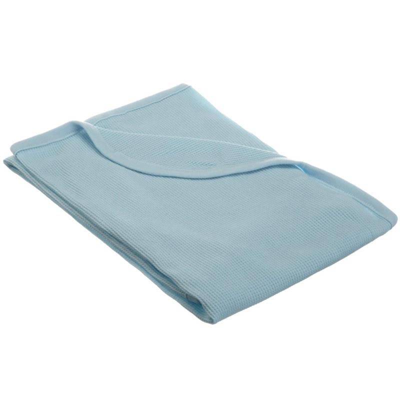 American Baby Company – 100% Cotton Thermal Waffle Swaddle Blanket Blue