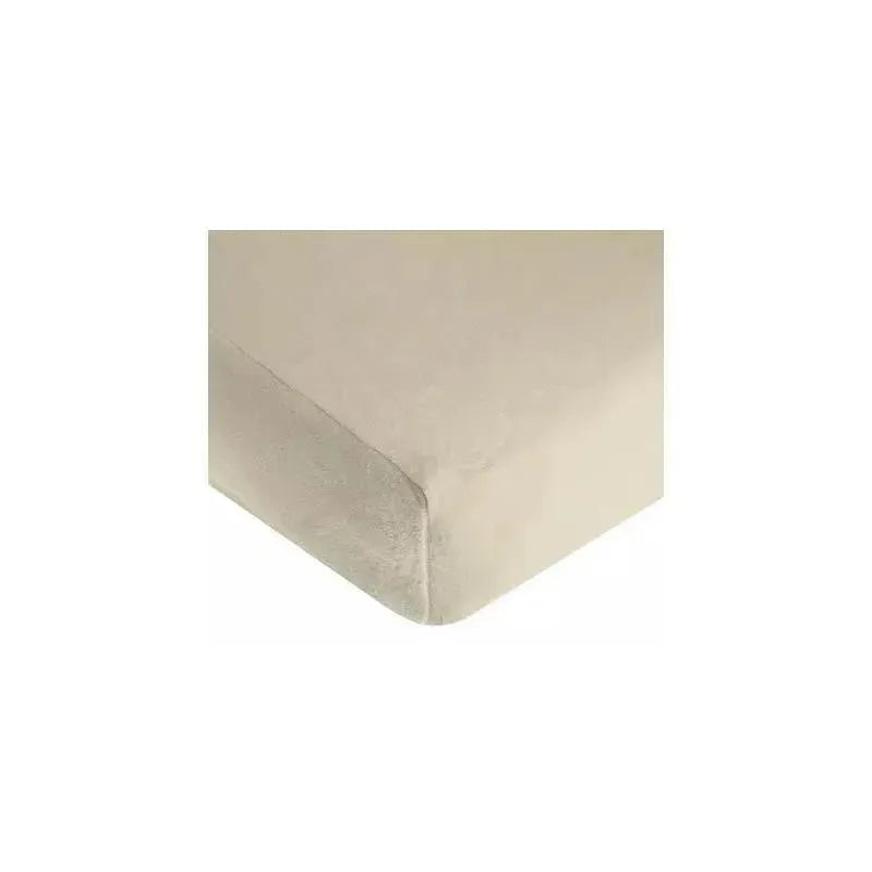 American Baby Heavenly Soft Chenille Fitted Crib Sheet, Ecru