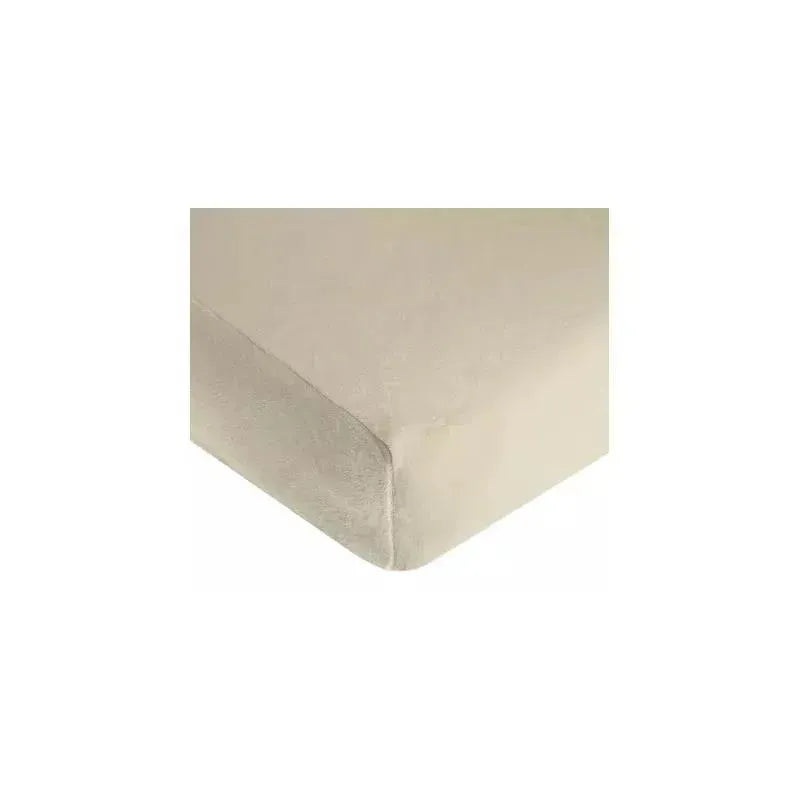 American Baby Heavenly Soft Chenille Fitted Portable/Mini Crib Sheet, Ecru