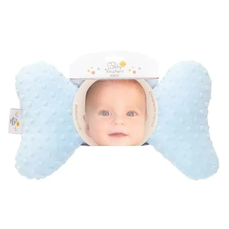 Baby Elephant Luxe Blue Minky Ears, Infant Head Support