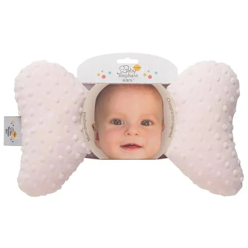 Baby Elephant Luxe Pink Minky Ears, Infant Head Support