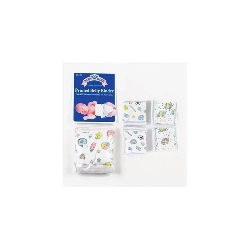 Baby King Belly Button Binder, White