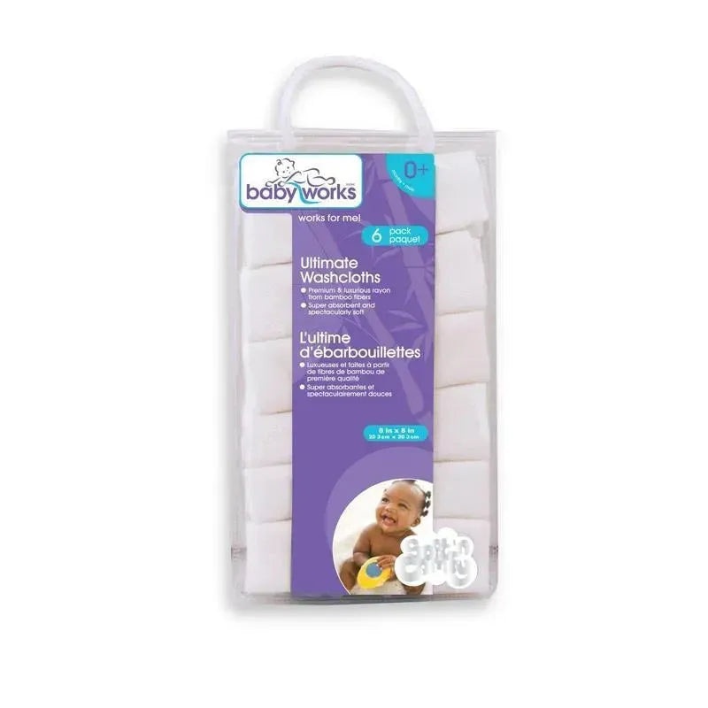 Baby Works 6-Pack Bamboo Ultimate Washcloths