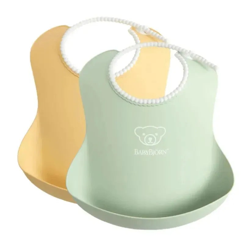 Babybjorn – 2Pk Baby Bib Powder Yellow/Powder Green