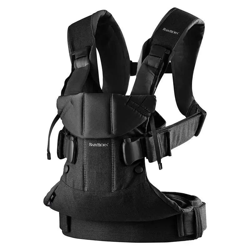 BabyBjrn Baby Carrier One, Cotton, Black, One Size