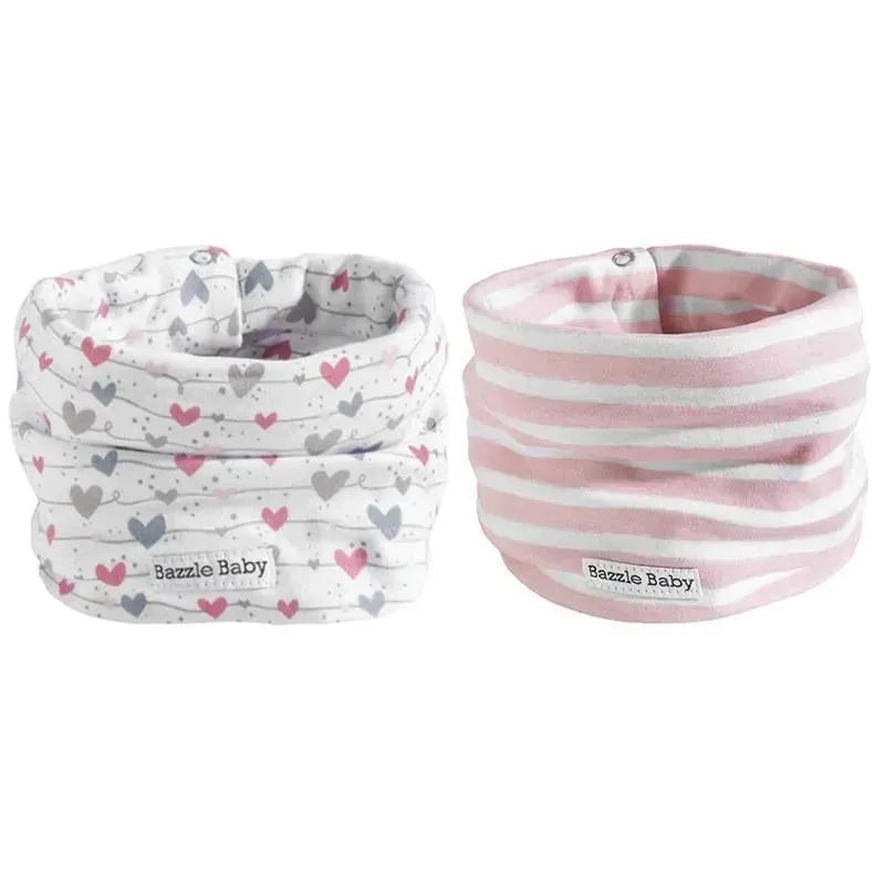 Bazzle Baby – Bandobib 2 PK, Wavy Hearts