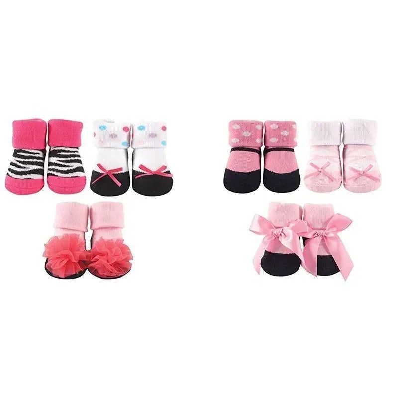 Luvable Friends Decorated Socks Gift Set 3-Pack, 0-9M Styles May Vary
