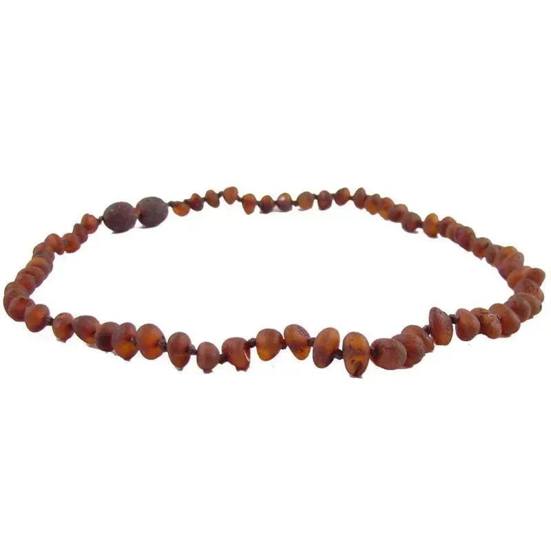 The Amber Monkey Baroque 10-11 Inch Necklace, Raw Chestnut Pop