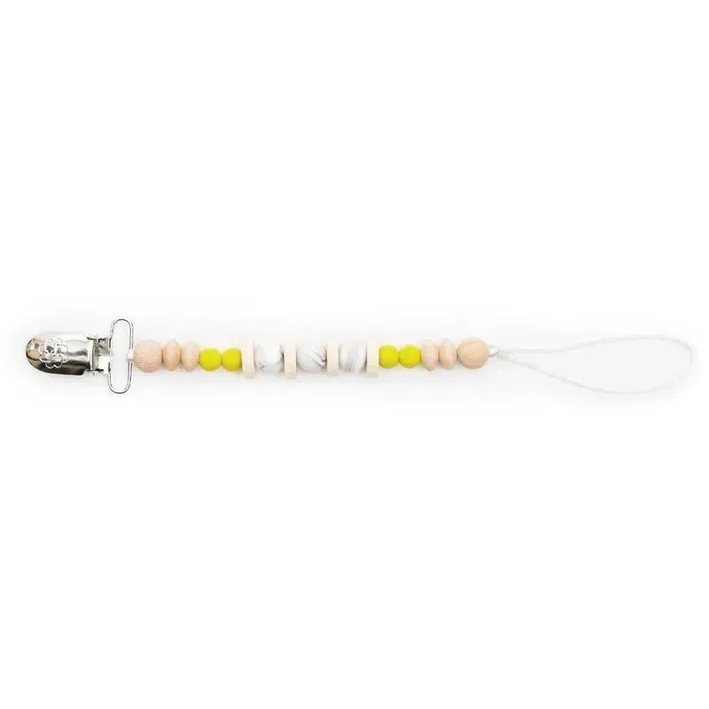 Bella Tunno Murphy Mustard Pacifier Clip