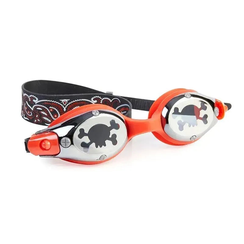 Bling 2O Pirate Classic Swim Goggle, Orange/Black
