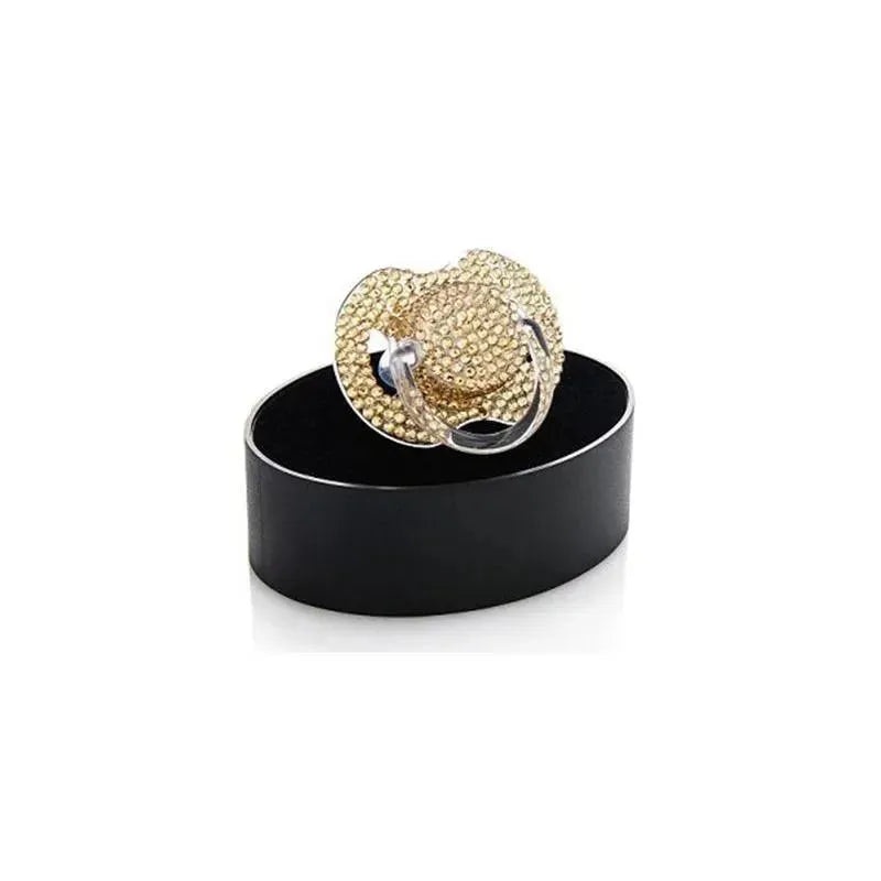 Bling Swarosvski Crystal Pacifier Gold, 0-6M