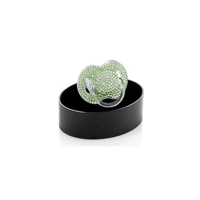 Bling Swarovski Crystal Pacifier – Green Emerald (6-18M)