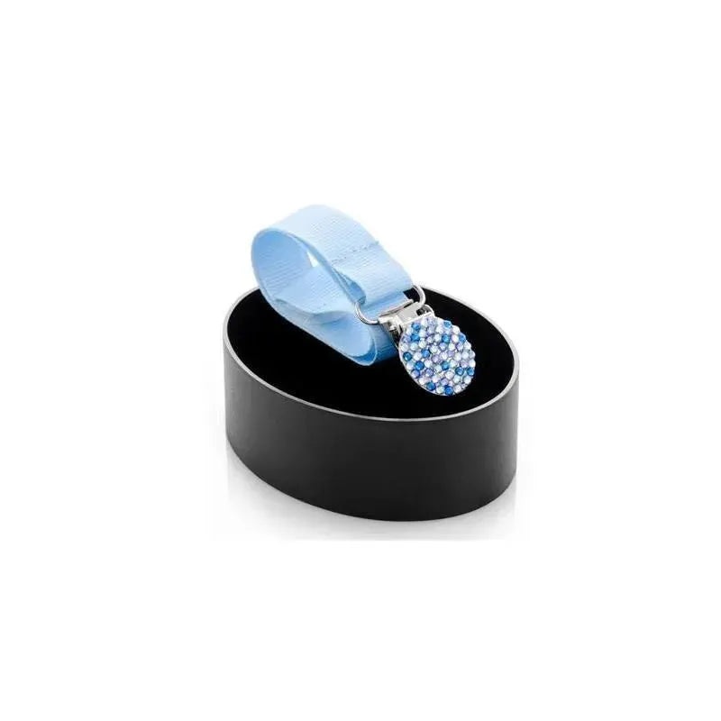 Bling Swarovski Crystal Pacifier Holder – Blue