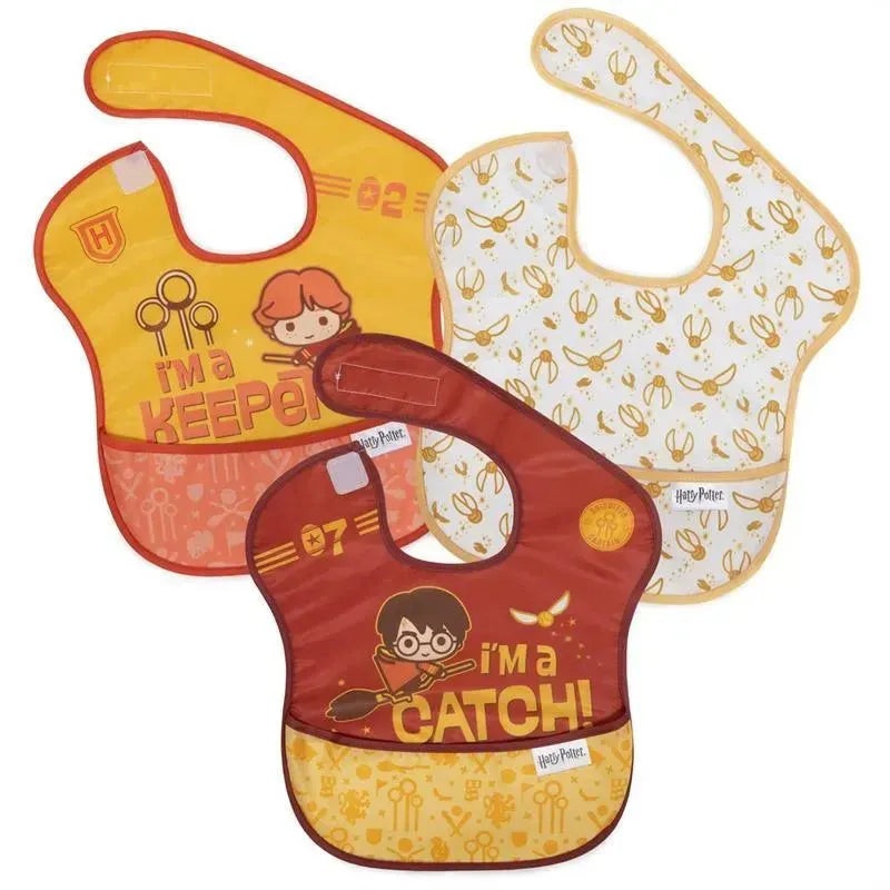 Bumkins 19 – Harry Potter Superbib 3 Pack, Quidditch