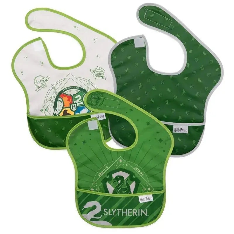 Bumkins 19 – Harry Potter Superbib 3 Pack, Slytherin