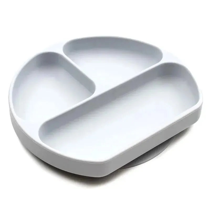 Bumkins Silicone Grip Dish, Gray