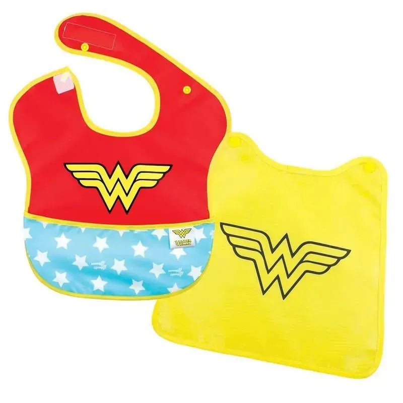 Bumkins Superbib With Cape, Dc Wonder Woman