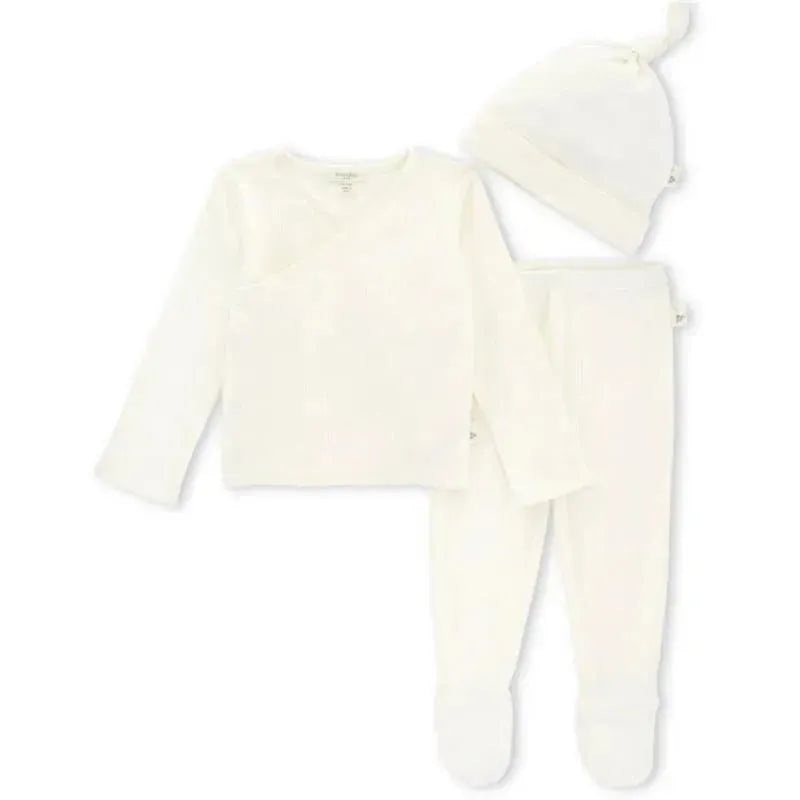 Burts Bees – 3Pk Ribbed Take Me Home Set, Eggshell